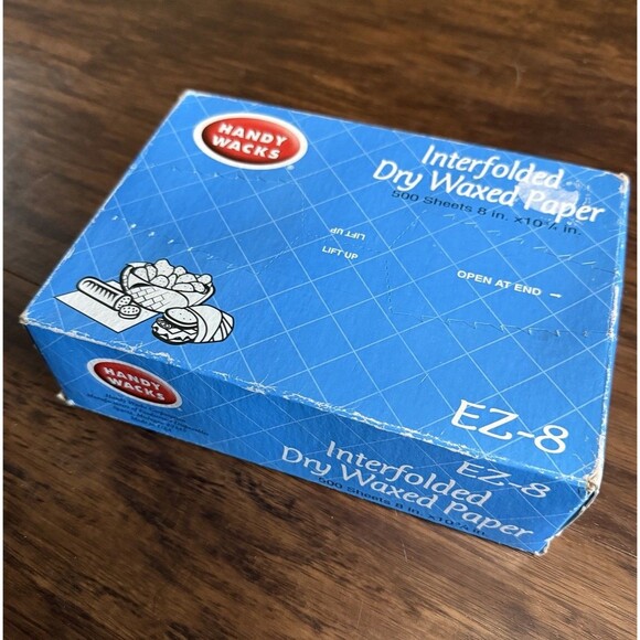Handy Whacks Interfolded Deli Wax Paper 500 Sheets 8”x10” EZ-8 Food Wrap USA - Picture 2 of 5